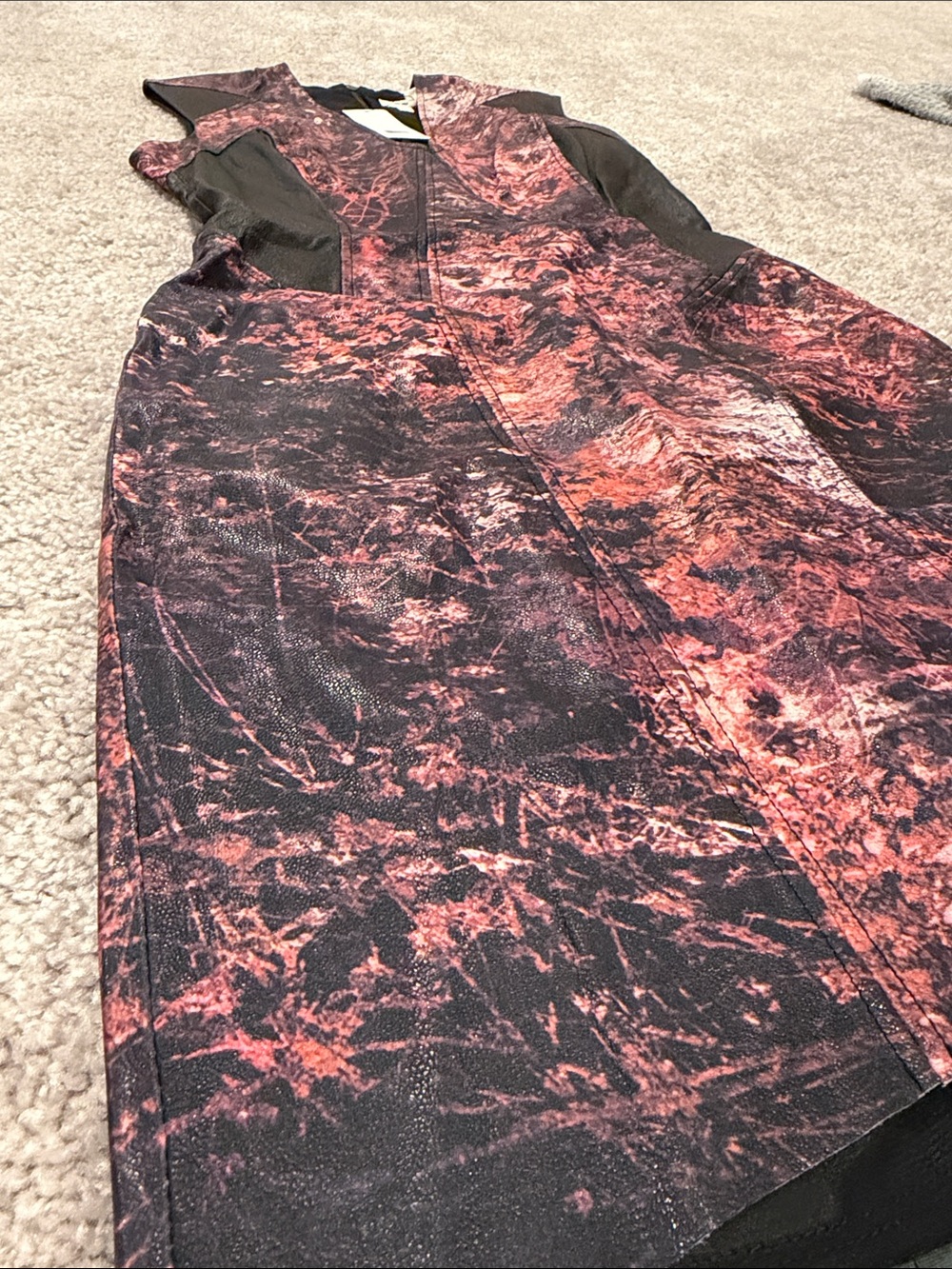 Helmut Lang Abstract Print Soft Leather Dress - Picture 4 of 11